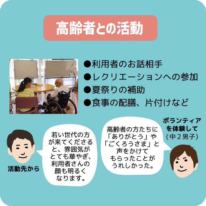高齢者との活動